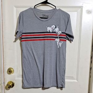 Disney Gray Dalmatian T-Shirt Large